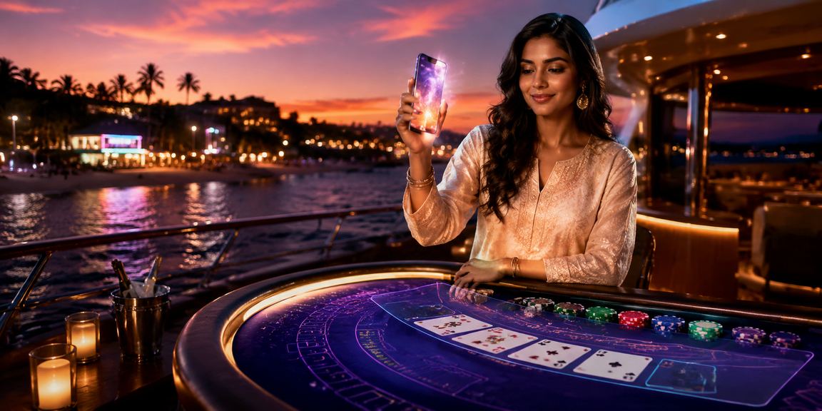 Goa beach gambling nightlife featuring baccarat and local Indian style